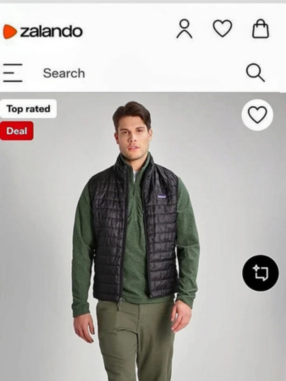 Patagonia Nano Puff Vest Quilted Black  NWT Size M